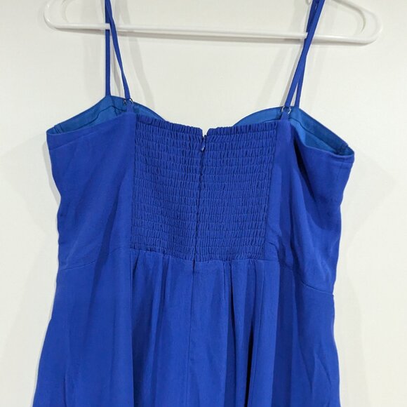 Aritzia Sunday Best Corset Maxi Spaghetti Strap Dress Royal Blue Size Medium - Picture 4 of 7